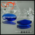 Ocean Blue Oval Faceted Glass Gemstone-BA201